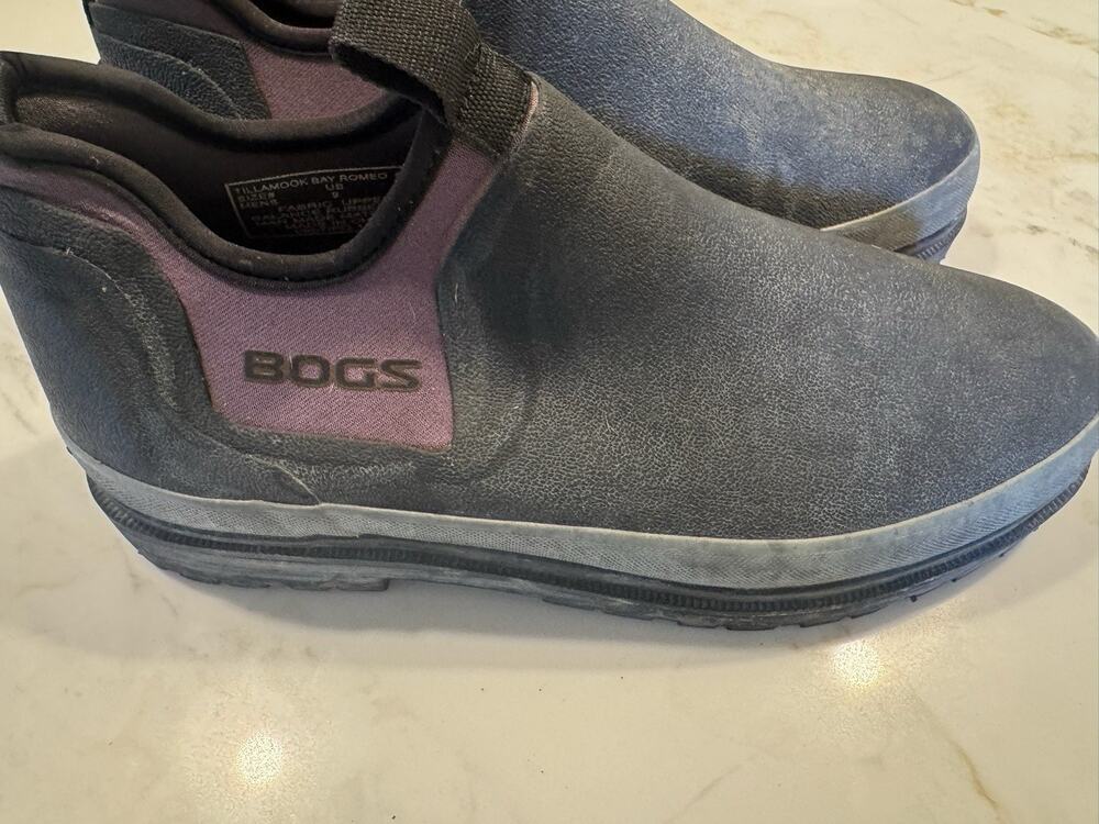 BOGS Men’s TILLAMOOK BAY Men's Waterproof Rubber Work Shoes, Size 9